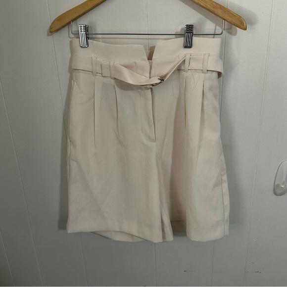 Corelle Pants - Cortelle Cream High Waist Shorts